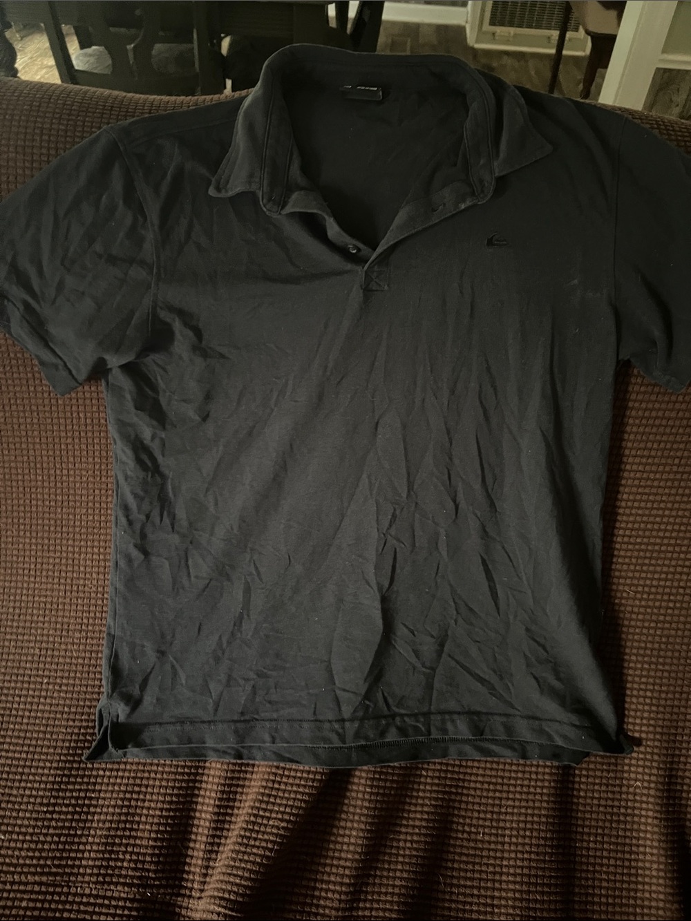 Quiksilver Black Short-Sleeve Polo